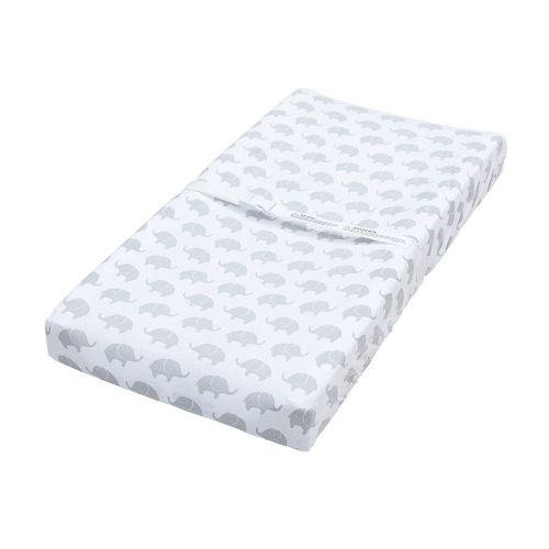  [아마존베스트]Jomolly Leakproof Changing Pad Covers, 2 Pack Mint & Elephant Fitted Soft Cotton Sheets