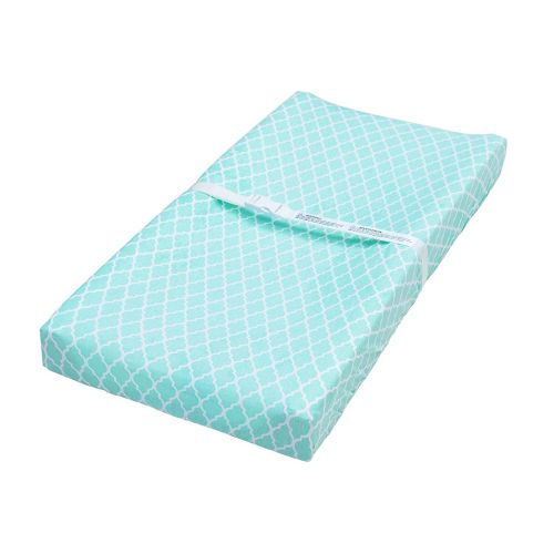  [아마존베스트]Jomolly Leakproof Changing Pad Covers, 2 Pack Mint & Elephant Fitted Soft Cotton Sheets