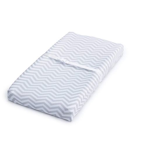  Jomolly Leakproof Changing Pad Covers, 2 Pack Cloud & Chevron, Fitted Cotton Table Sheet