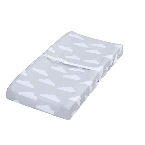  Jomolly Leakproof Changing Pad Covers, 2 Pack Cloud & Chevron, Fitted Cotton Table Sheet