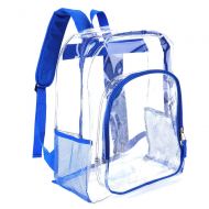 Jomparo Heavy Duty Transparent Clear Backpack See Through Backpacks for Work, School, Sports, College,Security Travel