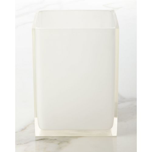  Jonathan Adler White Hollywood Trash Bin