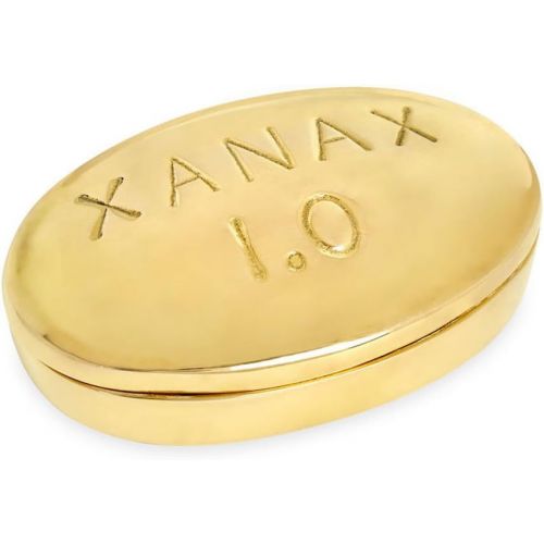  Jonathan Adler Brass Pill Box - Ambien