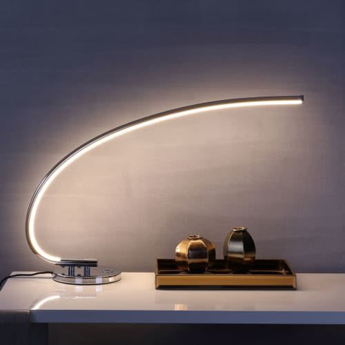  Faye 16 LED Integrated Task Lamp, Chrome by JONATHAN Y