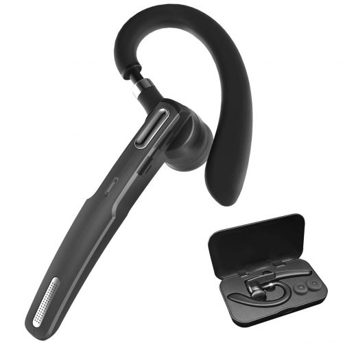  Jonphy Bluetooth Headset,Wireless Earbuds Hands Free V4.2 Earpiece with Microphone Noise Cancelling Headphone with Mute Function for BusinessOfficeDriving Pair with iOS&Android