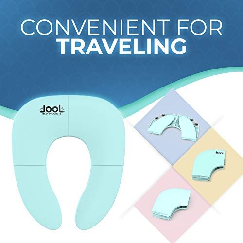  [아마존베스트]Jool Baby Products Folding Travel Potty Seat for Boys and Girls, Fits Round & Oval Toilets, Non-Slip Suction Cups,...