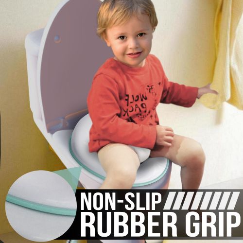 [아마존베스트]Jool Baby Products Potty Training Seat for Boys and Girls, Fits Round & Oval Toilets, Non-Slip with Splash Guard, Includes Free Storage Hook - Jool Baby