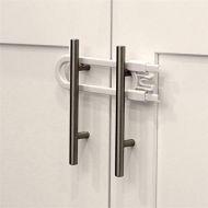 [아마존베스트]Jool Baby Products Child Safety Cabinet Locks Value Pack - Baby Proof Knobs, Handles, Doors - U Shape Sliding Safety Latch Lock by Jool Baby (8 Pack)