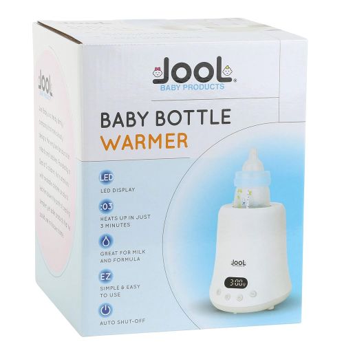  Jool Baby Products Baby Bottle Warmer - Quick Heating & Keep Warm Mode, Digital Display, Time Chart on Warmer, Heats Milk, Breast Milk, Formula, Juice, Fits Most Standard Bottles- Jool Baby