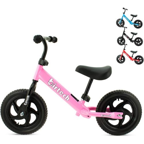  Joolihome Balance Bike for 2,3,4 Years Old,Stride Walking Bike No Pedal Bicycle with Adjustable Handlebar and Seat,red/Pink/Black/Blue