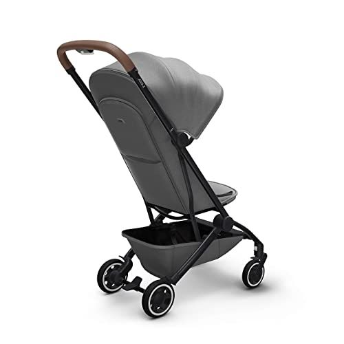  Joolz AER - Premium Baby Stroller - Comfortable & Compact - Foldable & Lightweight Travel Stroller - XXL Sun Hood - Raincover & Travelbag Included - Delightful Grey