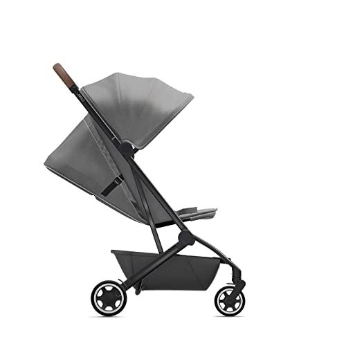  Joolz AER - Premium Baby Stroller - Comfortable & Compact - Foldable & Lightweight Travel Stroller - XXL Sun Hood - Raincover & Travelbag Included - Delightful Grey