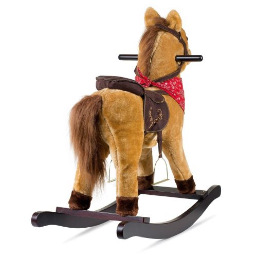  Joon JOON Cowboy Rocking Horse Pony, Tan