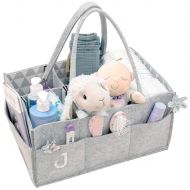 Joouno Baby Diaper Caddy Organizer - Large Size, Removable Handles, More Dividers - Portable...