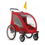 Joovy Cocoonx2 Enclosed Double Stroller, Red