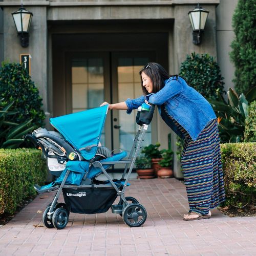  Joovy Caboose Ultralight Graphite Stroller, Turq