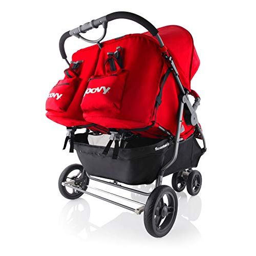  [아마존베스트]Joovy Scooter X2 Double Stroller, Red