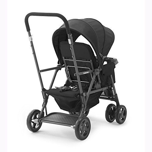  [아마존베스트]Joovy JOOVY Caboose Too Graphite Stand-On Tandem Stroller, Black