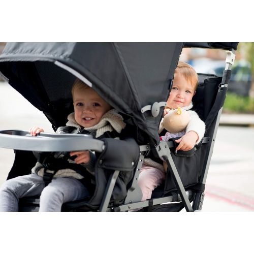  [아마존베스트]Joovy JOOVY Caboose Too Ultralight Graphite Stand-On Tandem Stroller, Black