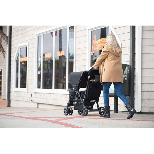  [아마존베스트]Joovy JOOVY Caboose Too Ultralight Graphite Stand-On Tandem Stroller, Black