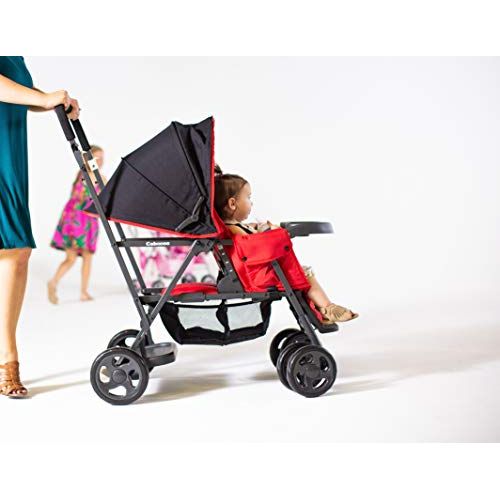  [아마존베스트]Joovy Caboose Graphite Stand On Tandem Stroller, Red