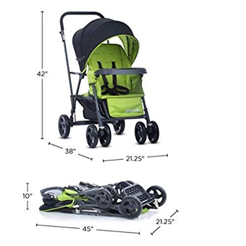  [아마존베스트]Joovy Caboose Graphite Stand On Tandem Stroller, Red