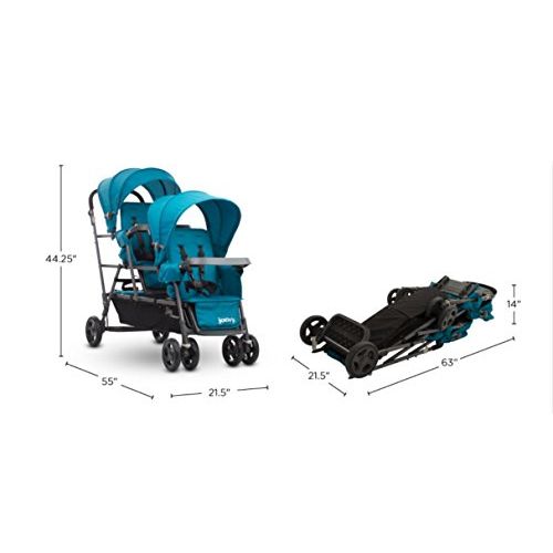  [아마존베스트]Joovy Big Caboose Graphite Stand On Triple Stroller, Black