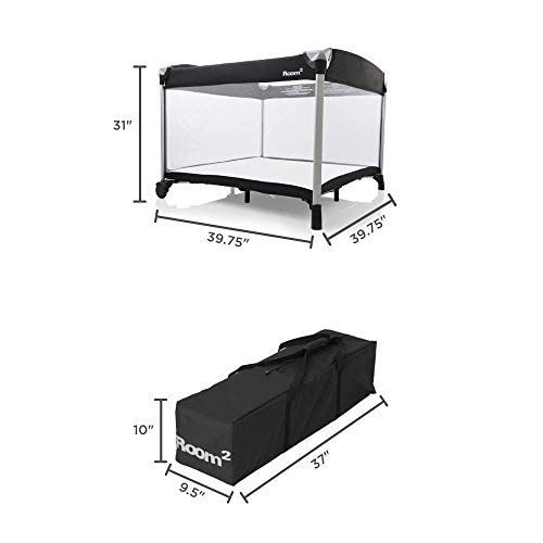  [아마존베스트]Joovy New Room2 Portable Playard, Black