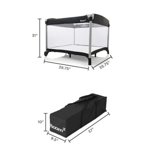  [아마존베스트]You purchased this item on January 3, 2019. JOOVY New Room2 Portable Playard, Charcoal