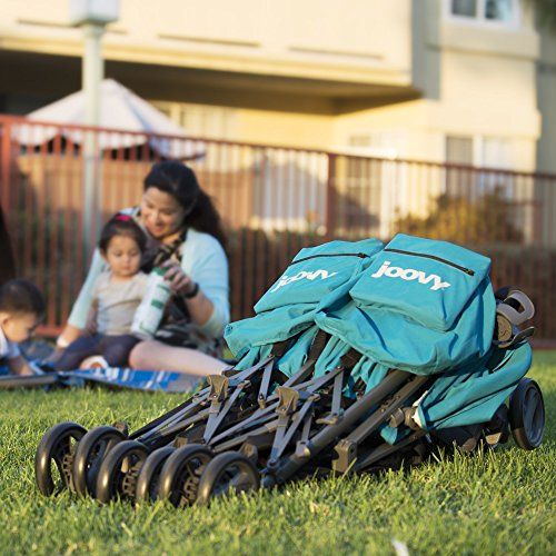  JOOVY Twin Groove Ultralight Umbrella Stroller, Turquoise