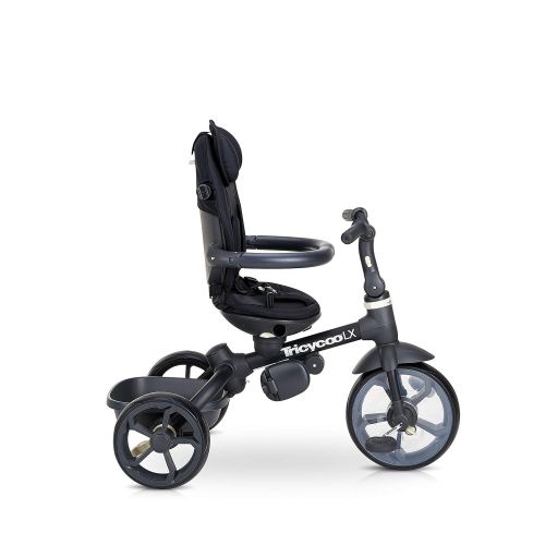  [아마존베스트]Joovy Tricycoo LX Kids Tricycle, Push Handle, Adjustable Seat, 8 Stages, Black