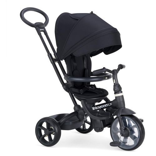  [아마존베스트]Joovy Tricycoo LX Kids Tricycle, Push Handle, Adjustable Seat, 8 Stages, Black