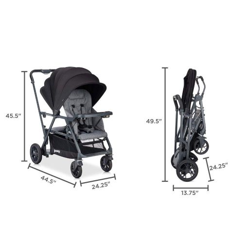  Joovy JOOVY Caboose S Standard Baby Strollers, Grey Melange