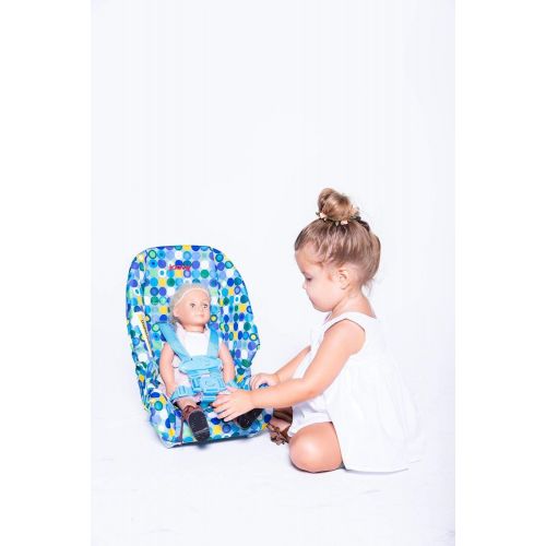  Joovy Doll Toy Booster Seat - Blue Dot