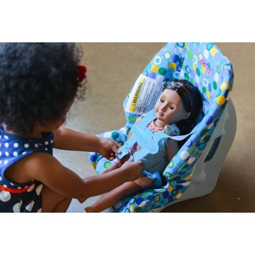  Joovy Doll Toy Booster Seat - Blue Dot