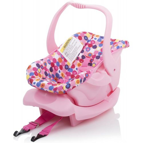  Joovy Doll Toy Car Seat - Pink Dot