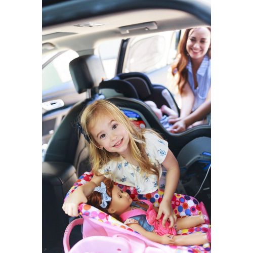  Joovy Doll Toy Car Seat - Pink Dot