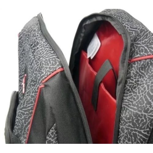 조던 Jordan Elephant 2-Strap Backpack - Black/red, one Size