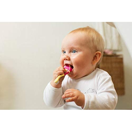 조던 [아마존베스트]Jordan Step 1 Baby Toothbrush, 0-2 Years, Soft Bristles, BPA Free (4 Pack)