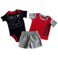 Jordan Nike Air Baby Boys 3 Pc Short Sleeve Bodysuit, T-Shirt, Shorts Set