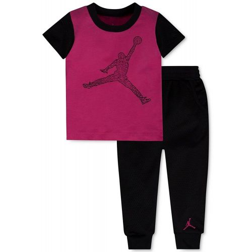 조던 Jordan Baby Boys 2 Piece T-Shirt & Mesh Jogger Pants Set