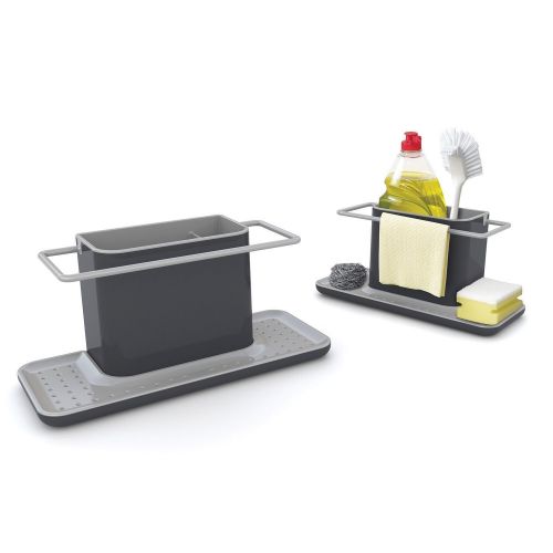 조셉 Joseph Joseph Sink Caddy Kitchen Sink Organizer Holder, Large, Gray