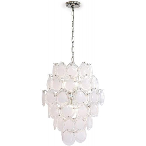 조셉 Joseph Allen Romantic Opal White Modern Glass Chandelier