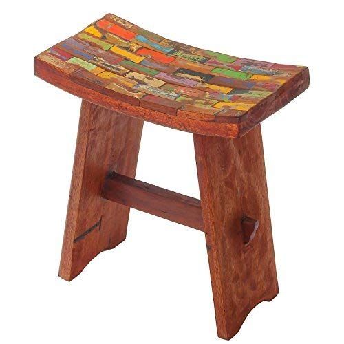 조셉 Joseph Allen Japanese Reclaimed Wood Vanity Stool