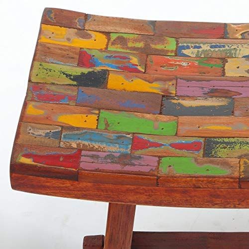 조셉 Joseph Allen Japanese Reclaimed Wood Vanity Stool