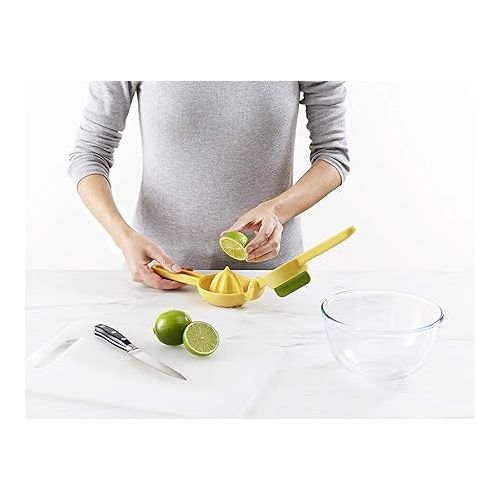 조셉조셉 Joseph Joseph JuiceMax Dual-Action Citrus Press, One Size, Yellow