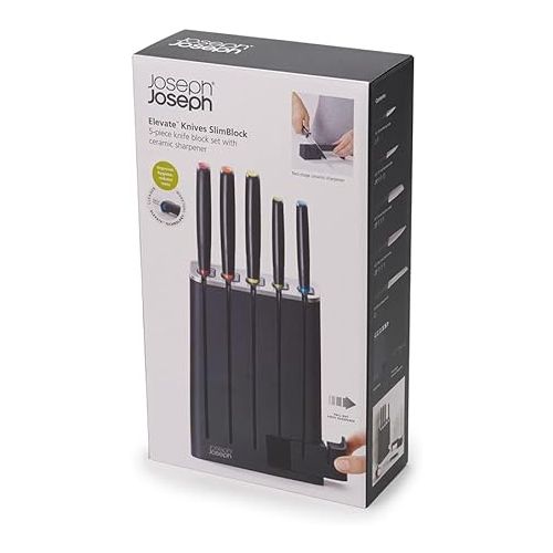 조셉조셉 Joseph Joseph Elevate 5-Piece SlimBlock Knife Set, Multicolor