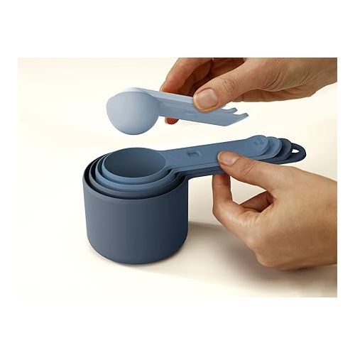 조셉조셉 Joseph Joseph 98999 Nest Measure Measuring Cup Set, Sky Blue