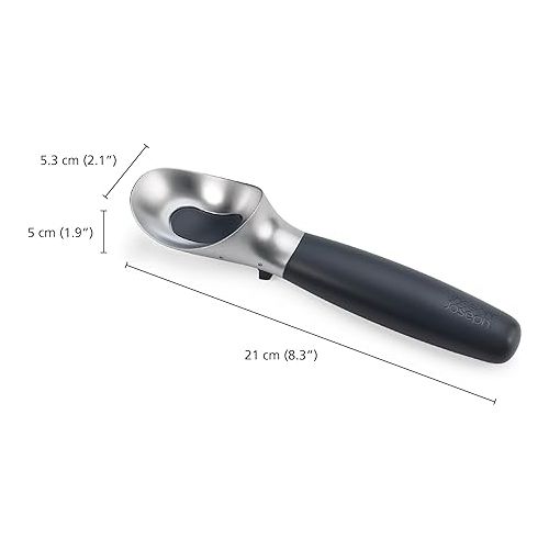 조셉조셉 Joseph Joseph Elevate Ice Cream scoop with easy trigger release and intergrated tool rest improves hygiene, Non slip handle