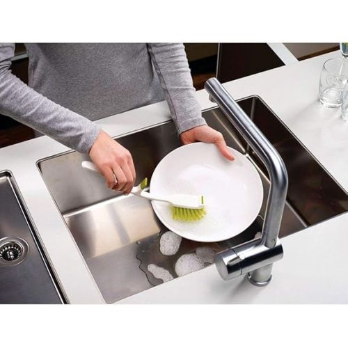 조셉조셉 Joseph Joseph Edge Dish Brush with Integrated Sink Rest, Green